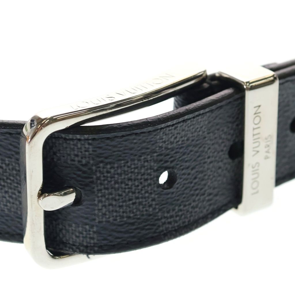 Louis Vuitton Ceinture Pont Neuf Leather Belt Black — view 4