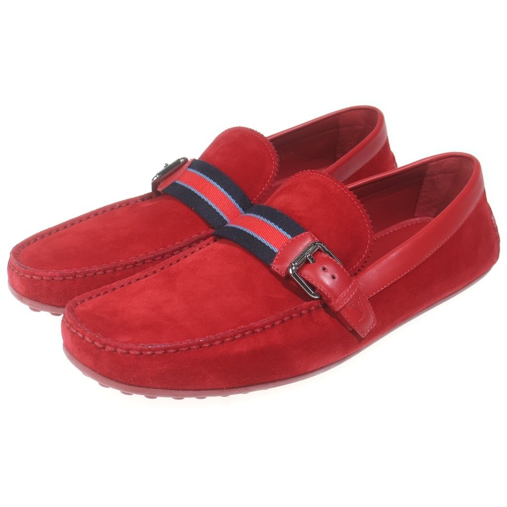 Louis Vuitton Swayed Leather Driving Shoe Loafers — view 2