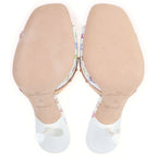 Louis Vuitton LV Takashi Murakami 6 AM Monogram Pin Heels Mules White Multicolor — view 5
