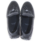 Louis Vuitton LV Leather Loafers Driving Shoes Moccasins Logo Black — view 4