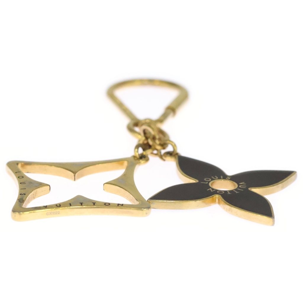 Louis Vuitton Porte Cles Puzzle Key Holder Bag Charm Gold Plated Black — view 6