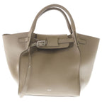 Celine Big Back Small Handbag Beige Leather Silver