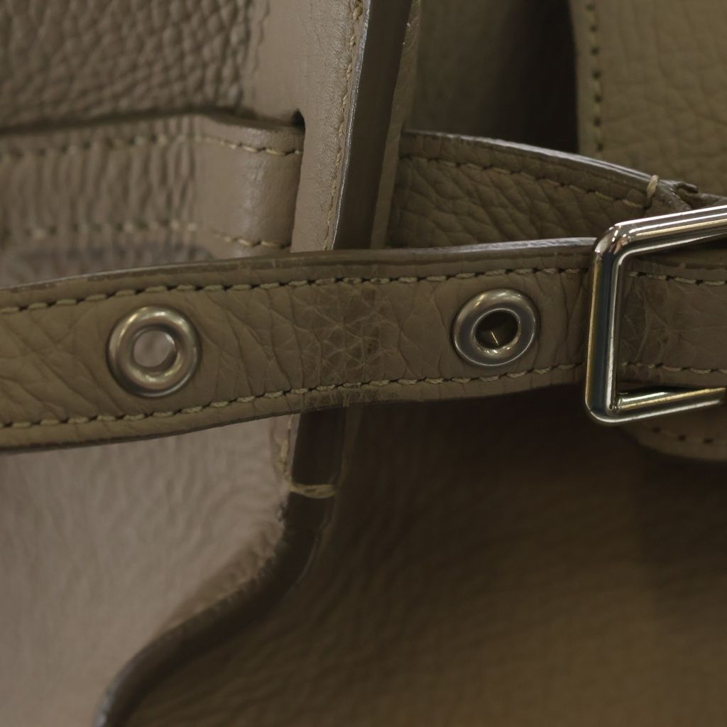 Celine Big Back Small Handbag Beige Leather Silver — view 6