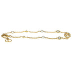 Dior CD Logo Rhinestone Bracelet Gold — view 3