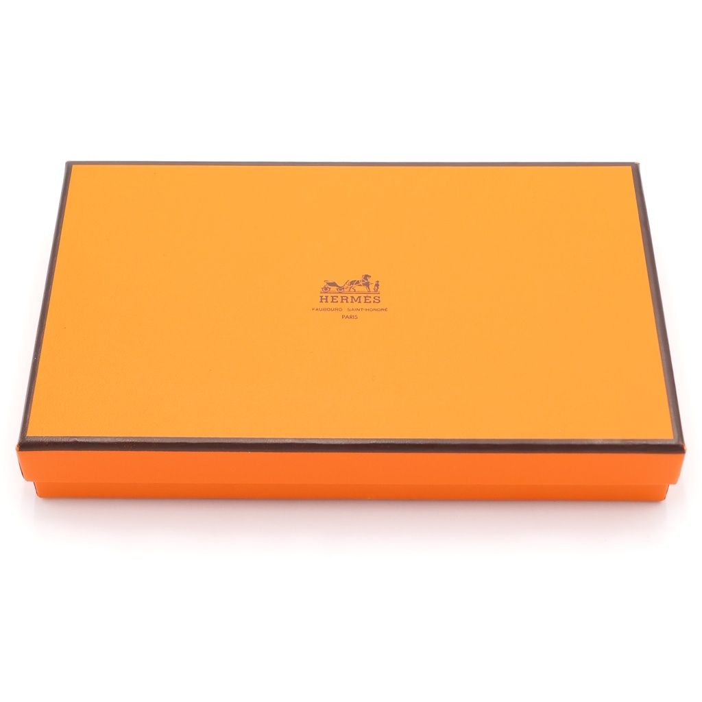 Hermes Bearn Souffle Rose Confetti Wallet Card Case Pink Epsom Silver — view 6