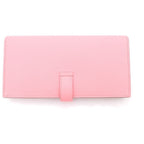Hermes Bearn Souffle Rose Confetti Wallet Card Case Pink Epsom Silver — view 2