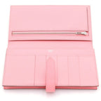 Hermes Bearn Souffle Rose Confetti Wallet Card Case Pink Epsom Silver — view 4