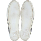 Louis Vuitton LV Logo Leather High Cut Sneakers Brown — view 5
