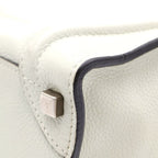 Celine Luggage Micro Handbag Light Green Leather Silver — view 5