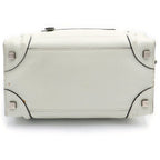 Celine Luggage Micro Handbag Light Green Leather Silver — view 4