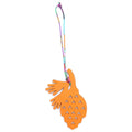 Hermes Petit Ash Bag Charm Pinecone Motif Orange Epoon Taurillon Clemence