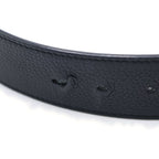 Dior CD Icon CD Buckle Ruthenium Coating Leather Belt Black — view 5