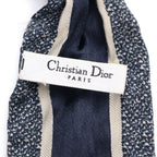 Dior Oblique Mitzah Shawl Scarf Navy NT — view 6