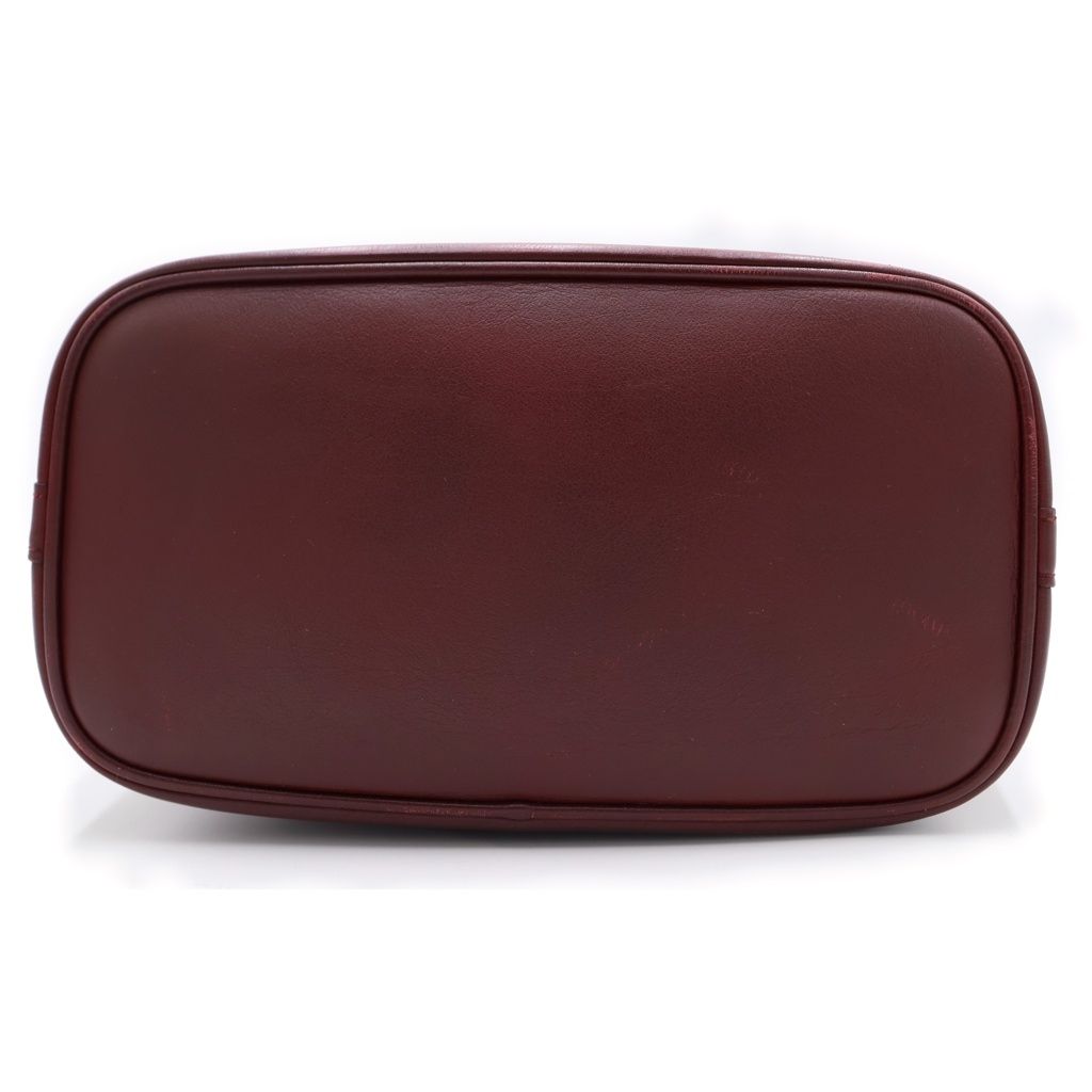 Louis Vuitton Cuir Nuance GM Shoulder Bag Burgundy — view 4