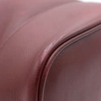 Louis Vuitton Cuir Nuance GM Shoulder Bag Burgundy — view 6