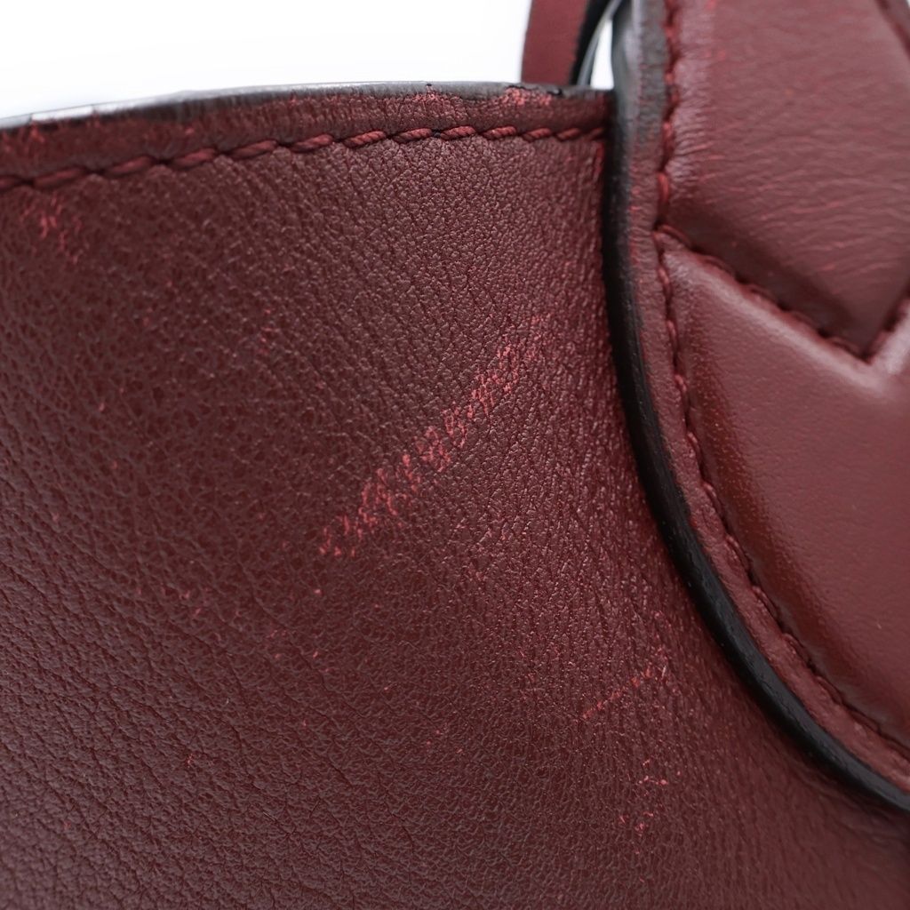 Louis Vuitton Cuir Nuance GM Shoulder Bag Burgundy — view 8