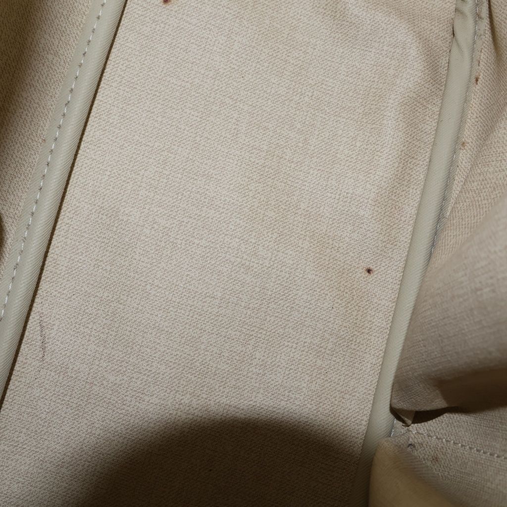 Louis Vuitton Monogram Deauville Handbag Brown Leather Gold — view 9