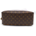 Louis Vuitton Monogram Deauville Handbag Brown Leather Gold — view 4