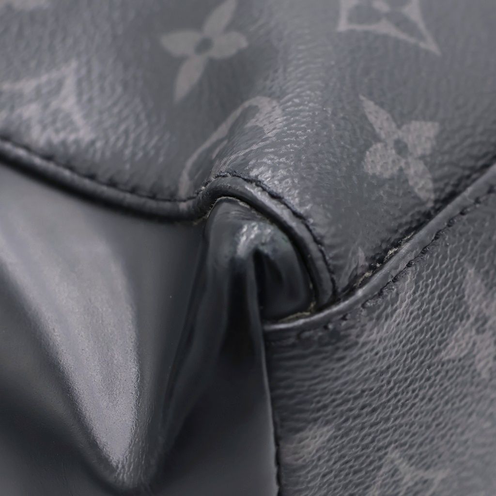 Louis Vuitton Monogram Eclipse Messenger Voyage Shoulder Bag Black Leather — view 6