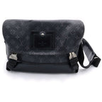 Louis Vuitton Monogram Eclipse Messenger Voyage Shoulder Bag Black Leather