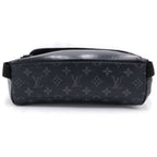 Louis Vuitton Monogram Eclipse Messenger Voyage Shoulder Bag Black Leather — view 4