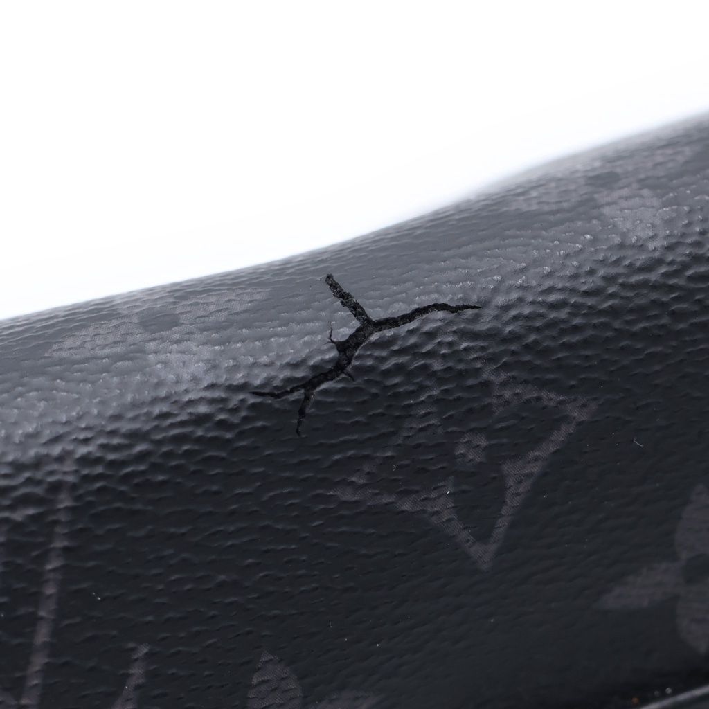 Louis Vuitton Monogram Eclipse Messenger Voyage Shoulder Bag Black Leather — view 7
