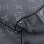 Louis Vuitton Monogram Eclipse Messenger Voyage Shoulder Bag Black Leather — view 5