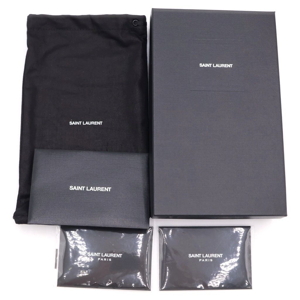 Saint Laurent Paris Cassandra Logo Wallet Beige Leather Gold — view 6