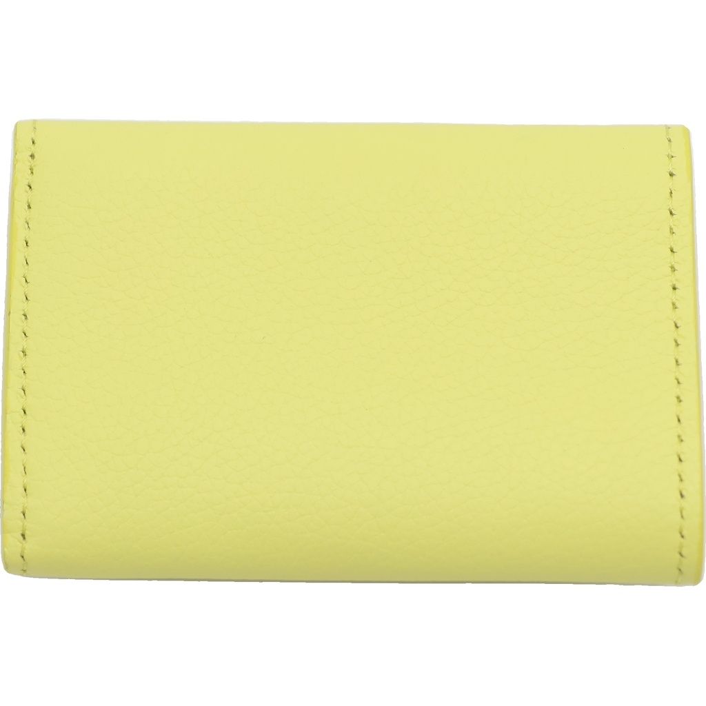 Louis Vuitton Portefeuille Lock Mini Trifold Wallet Logo Yellow — view 2