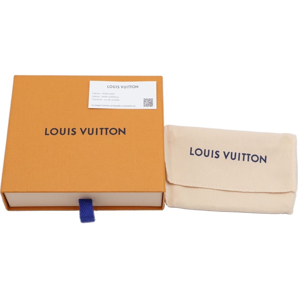 Louis Vuitton Portefeuille Lock Mini Trifold Wallet Logo Yellow — view 6