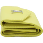 Louis Vuitton Portefeuille Lock Mini Trifold Wallet Logo Yellow — view 3