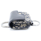 Dior Air Pods Pro Oblique Case Navy Shoulder — view 3