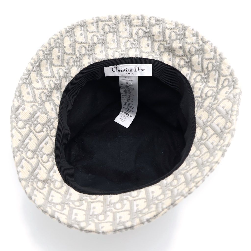 Dior Oblique Allover Bucket Hat Gray — view 5