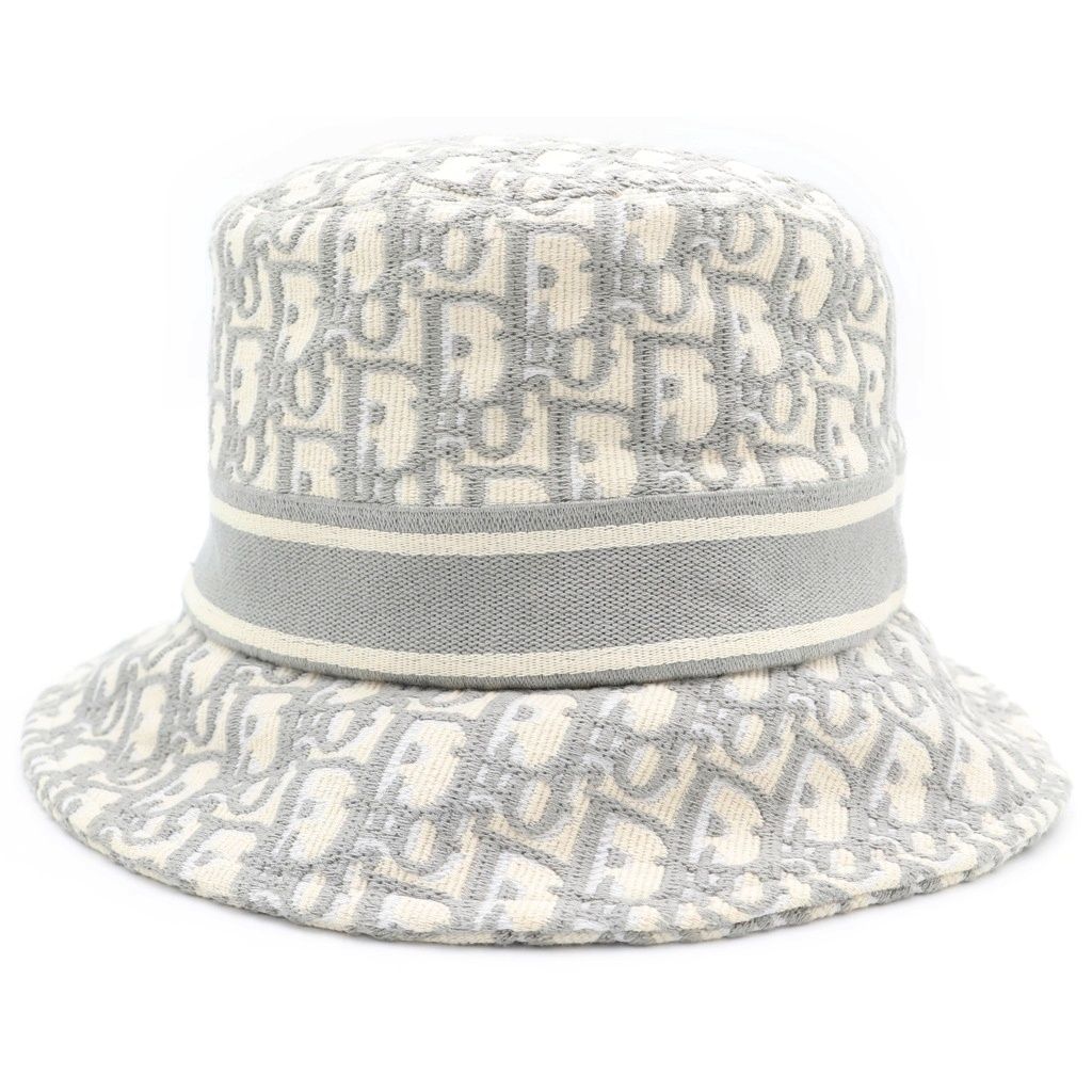 Dior Oblique Allover Bucket Hat Gray — view 2