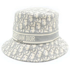 Dior Oblique Allover Bucket Hat Gray