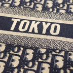 Dior Book Tote Tokyo Limited Large Oblique Jacquard Navy — view 7