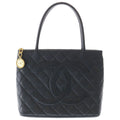 Chanel CC Logo Reissue Tote Caviar Leather Gold Black