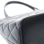 Chanel CC Logo Reissue Tote Caviar Leather Gold Black — view 5