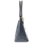 Chanel CC Logo Reissue Tote Caviar Leather Gold Black — view 3