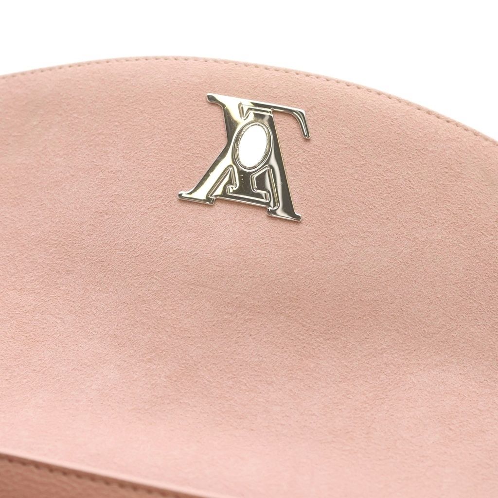 Louis Vuitton Lockme Mm Lo Zubare Blanc Might Noir Handbag Pink White Black — view 7