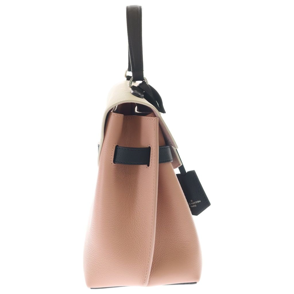 Louis Vuitton Lockme Mm Lo Zubare Blanc Might Noir Handbag Pink White Black — view 3