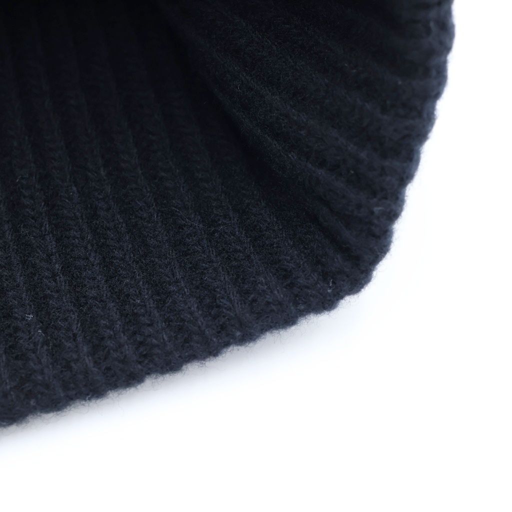 Louis Vuitton LV Head Line Knit Cap Beanie Logo Embroidery Black — view 7