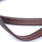 Prada Washed Leather Boston Bag Brown Silver — view 7