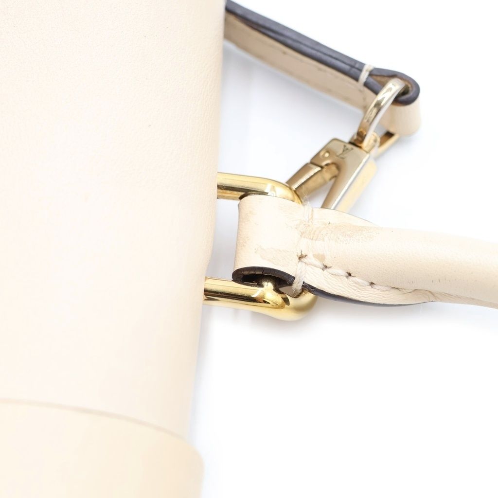 Louis Vuitton Monogram Locky BB Leather Gold 2-Way Shoulder Bag Brown Cream — view 7