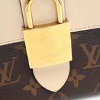 Louis Vuitton Monogram Locky BB Leather Gold 2-Way Shoulder Bag Brown Cream — view 6