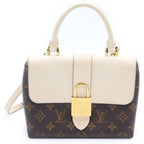 Louis Vuitton Monogram Locky BB Leather Gold 2-Way Shoulder Bag Brown Cream