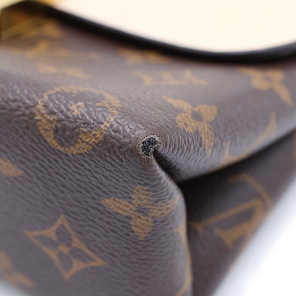 Louis Vuitton Monogram Locky BB Leather Gold 2-Way Shoulder Bag Brown Cream — view 5