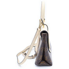 Louis Vuitton Monogram Locky BB Leather Gold 2-Way Shoulder Bag Brown Cream — view 3