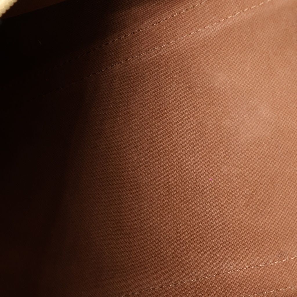Louis Vuitton Monogram Sac Spool 35 Boston Bag Brown Leather Gold — view 8