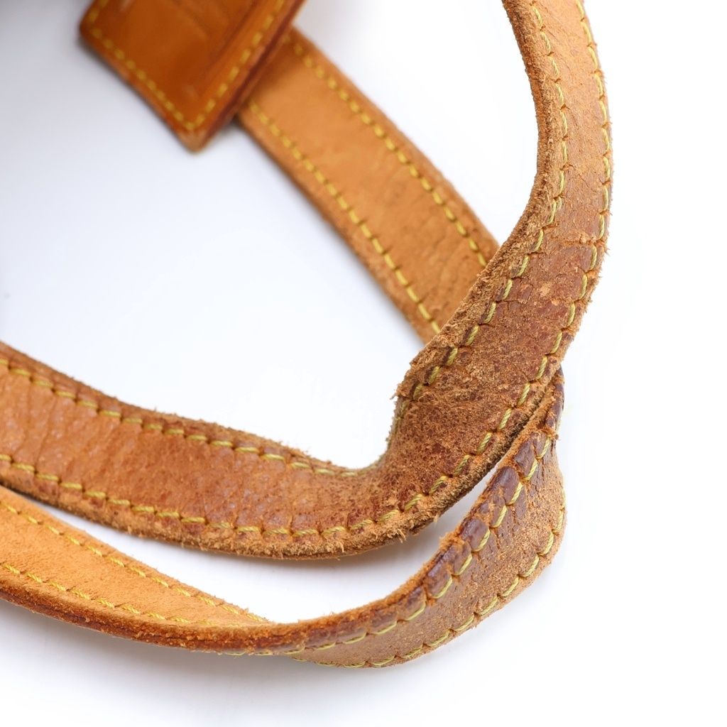 Louis Vuitton Monogram Sac Spool 35 Boston Bag Brown Leather Gold — view 6